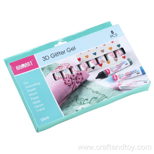 3D gel pen glitter for decoration